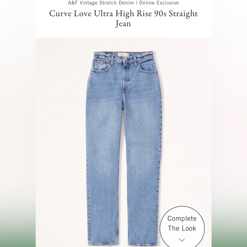 Abercrombie Curve Love Jean